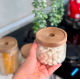 Glass Jar with Wooden Lid 350 ml